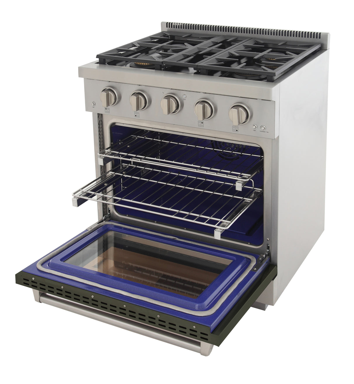 KUCHT Professional 30 in. 4.2 cu. ft. Natural Gas Range and Convection Oven with True Simmer Burners