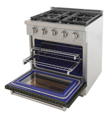 KUCHT Professional 30 in. 4.2 cu. ft. Natural Gas Range and Convection Oven with True Simmer Burners