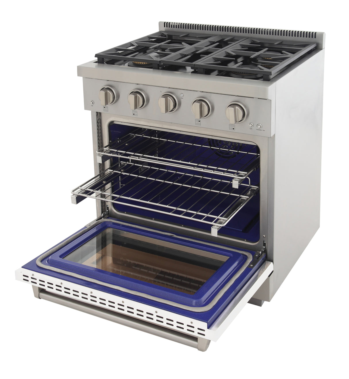 KUCHT Professional 30 in. 4.2 cu. ft. Propane Gas Range with Sealed Burners and Convection Oven