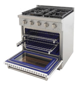 KUCHT Professional 30 in. 4.2 cu. ft. Propane Gas Range with Sealed Burners and Convection Oven