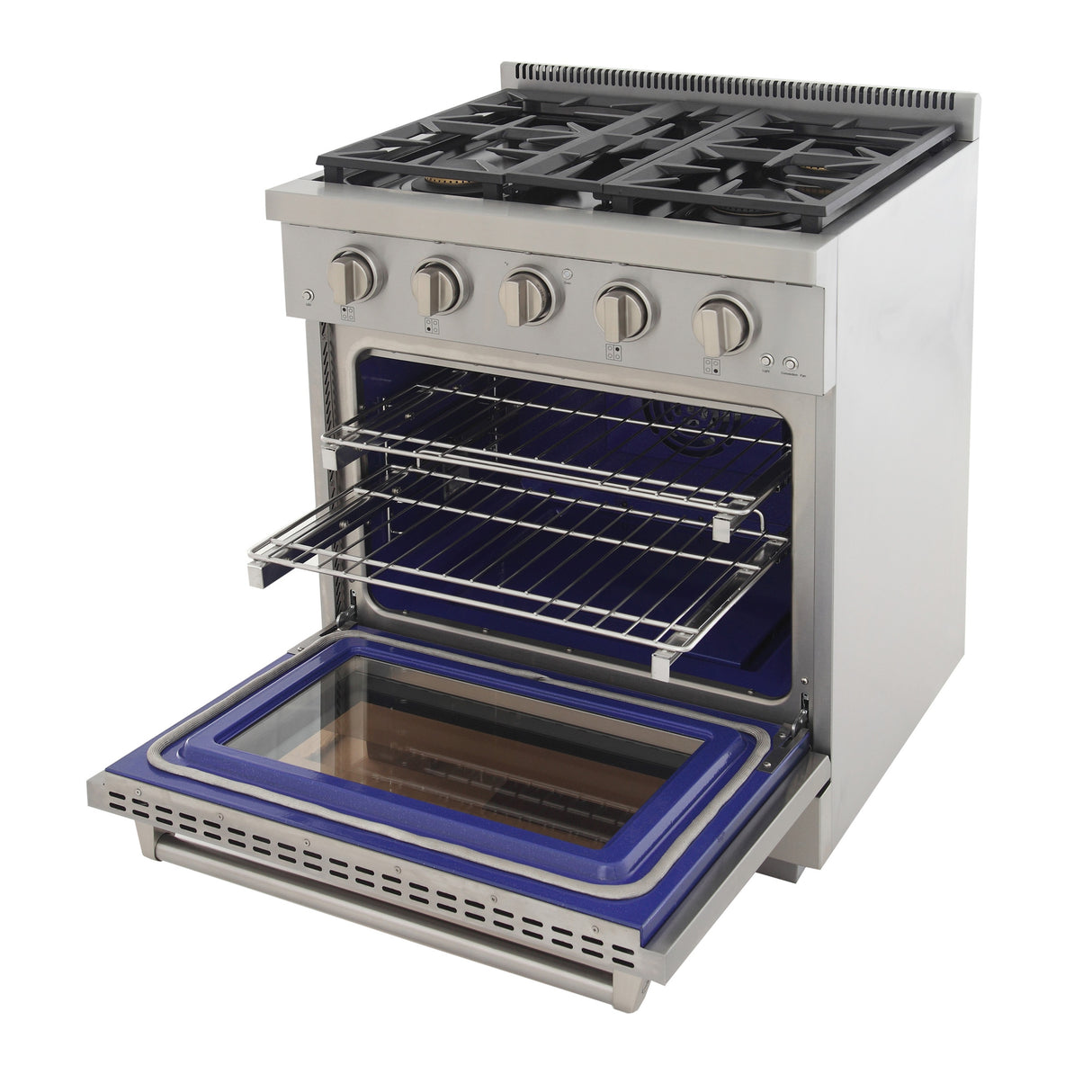 KUCHT Professional 30 in. 4.2 cu. ft. Natural Gas Range and Convection Oven with True Simmer Burners