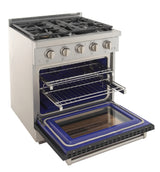 KUCHT Professional 30 in. 4.2 cu. ft. Natural Gas Range and Convection Oven with True Simmer Burners