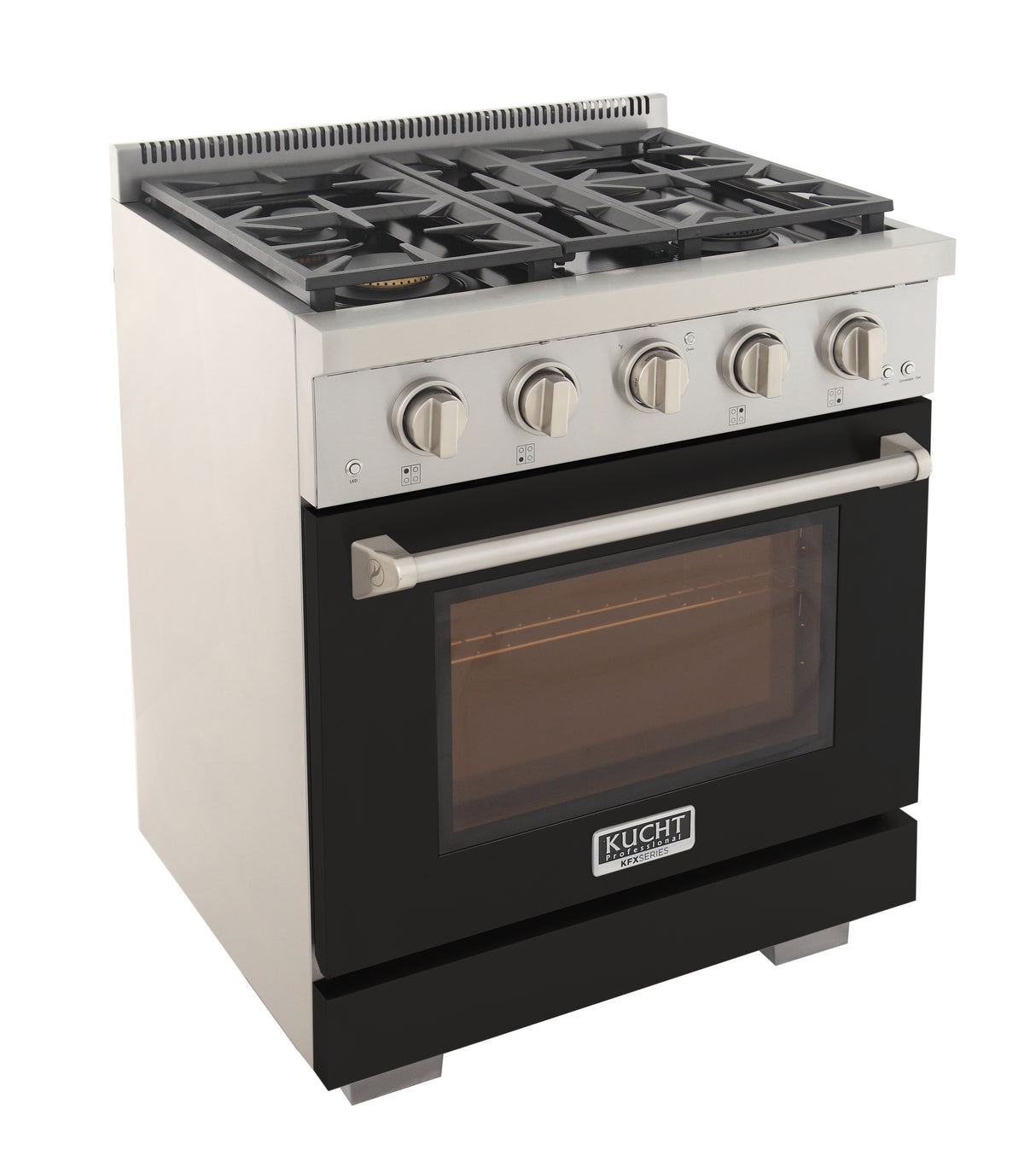 KUCHT Professional 30 in. 4.2 cu. ft. Propane Gas Range with Sealed Burners and Convection Oven