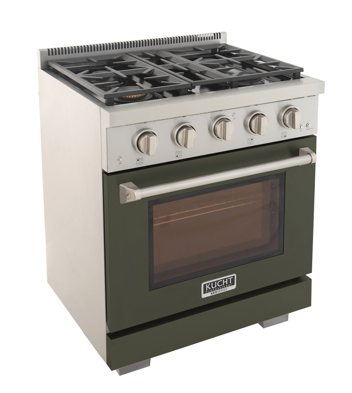 KUCHT Professional 30 in. 4.2 cu. ft. Natural Gas Range with Sealed Burners and Convection Oven