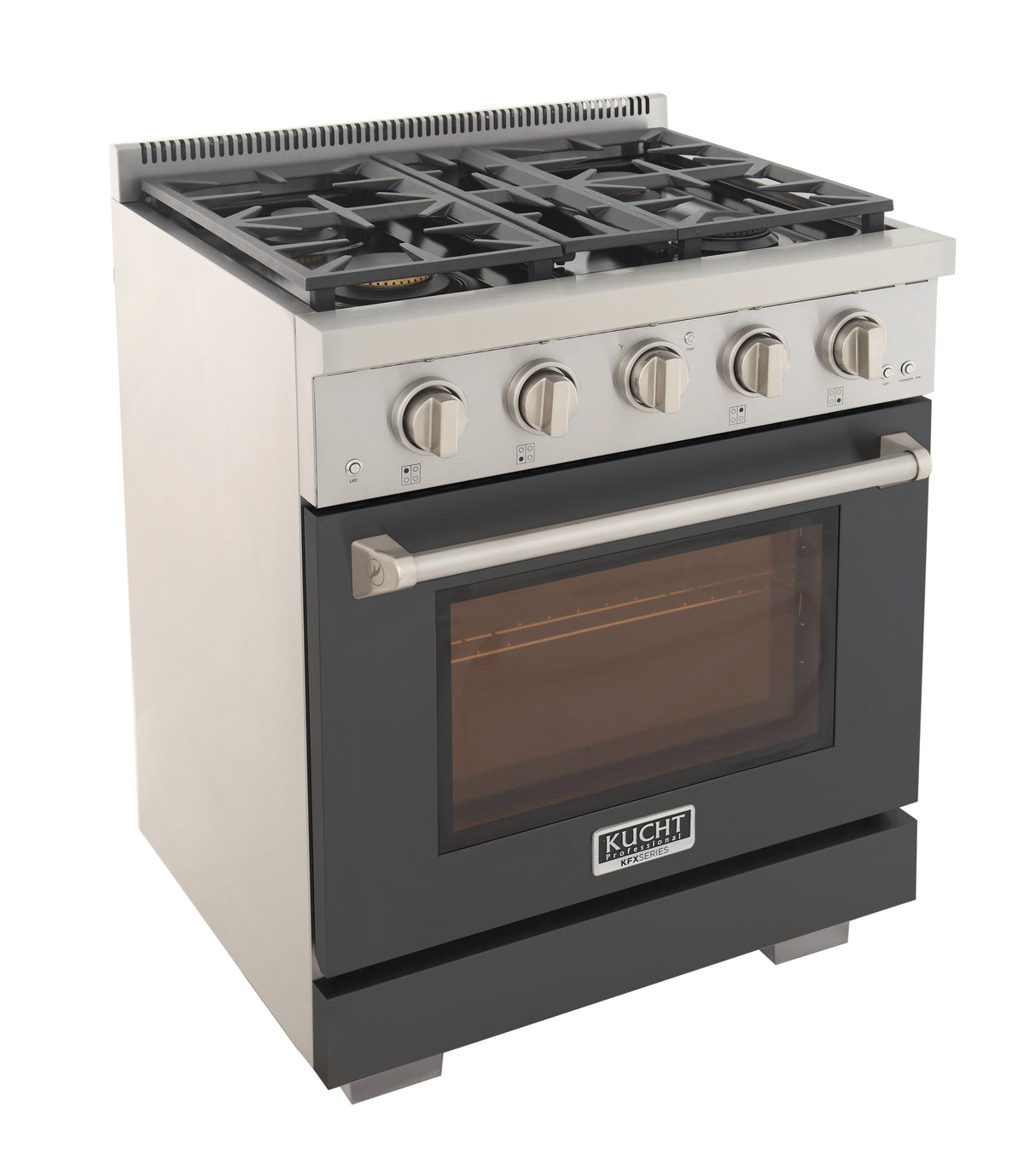 KUCHT Professional 30 in. 4.2 cu. ft. Natural Gas Range and Convection Oven with True Simmer Burners