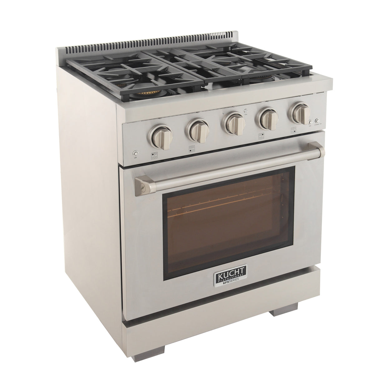 KUCHT Professional 30 in. 4.2 cu. ft. Natural Gas Range and Convection Oven with True Simmer Burners