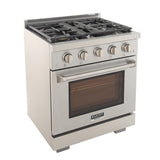 KUCHT Professional 30 in. 4.2 cu. ft. Natural Gas Range and Convection Oven with True Simmer Burners
