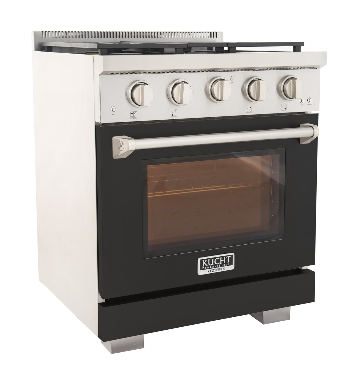 KUCHT Professional 30 in. 4.2 cu. ft. Natural Gas Range and Convection Oven with True Simmer Burners