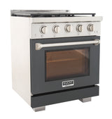 KUCHT Professional 30 in. 4.2 cu. ft. Natural Gas Range and Convection Oven with True Simmer Burners
