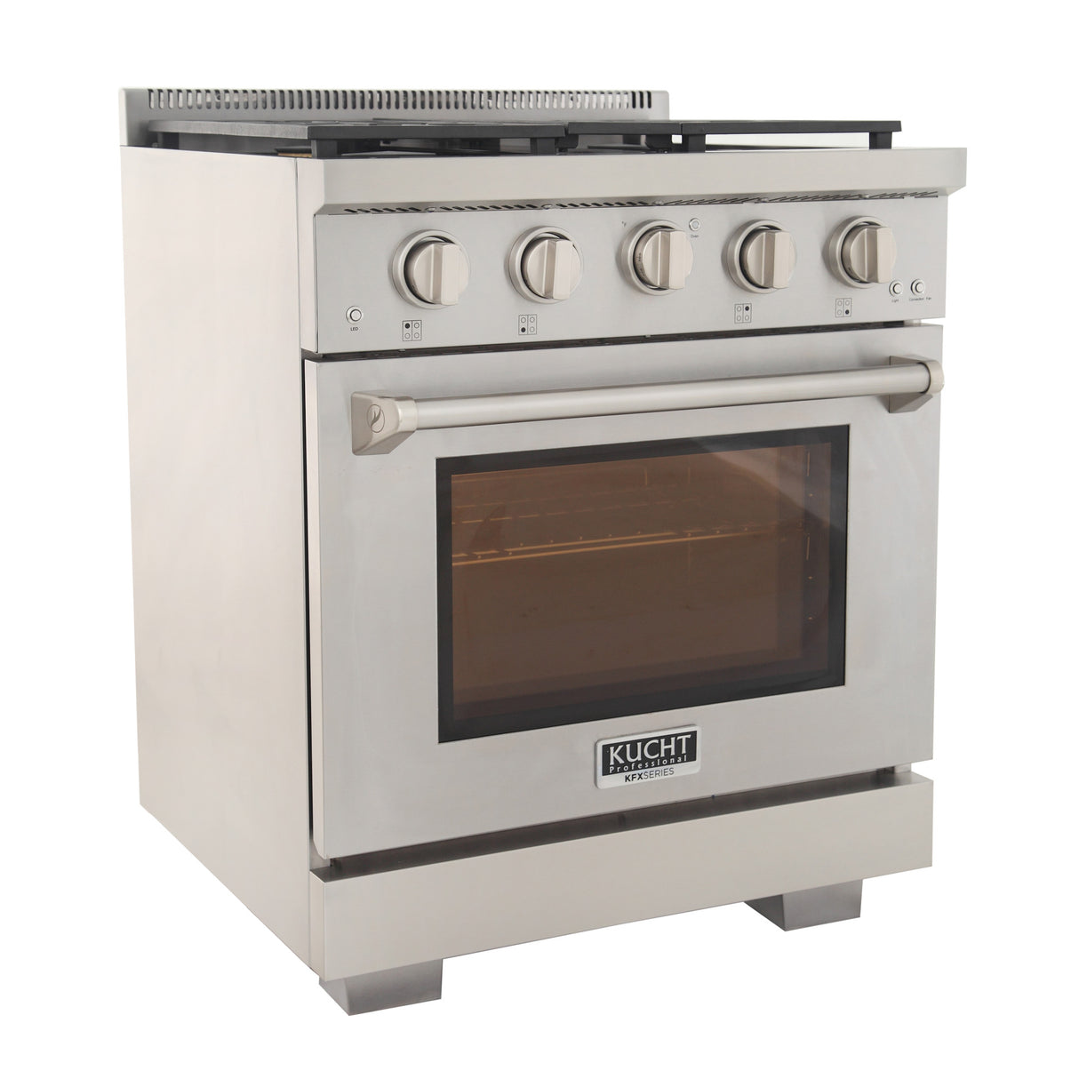 KUCHT Professional 30 in. 4.2 cu. ft. Natural Gas Range and Convection Oven with True Simmer Burners