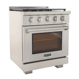 KUCHT Professional 30 in. 4.2 cu. ft. Natural Gas Range and Convection Oven with True Simmer Burners