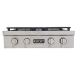 KUCHT Professional 30 in. Propane Gas Range Top with Sealed Burners in Stainless Steel