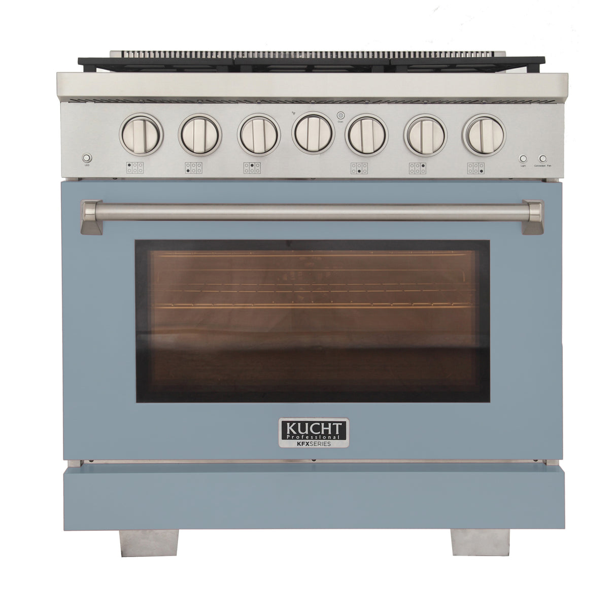 KUCHT Professional 36 in. 5.2 cu. ft. Natural Gas Range with Sealed Burners and Convection Oven