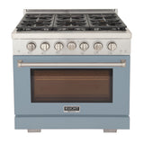 KUCHT Professional 36 in. 5.2 cu. ft. Natural Gas Range with Sealed Burners and Convection Oven