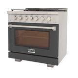 KUCHT Professional 36 in. 5.2 cu. ft. Natural Gas Range with Sealed Burners and Convection Oven