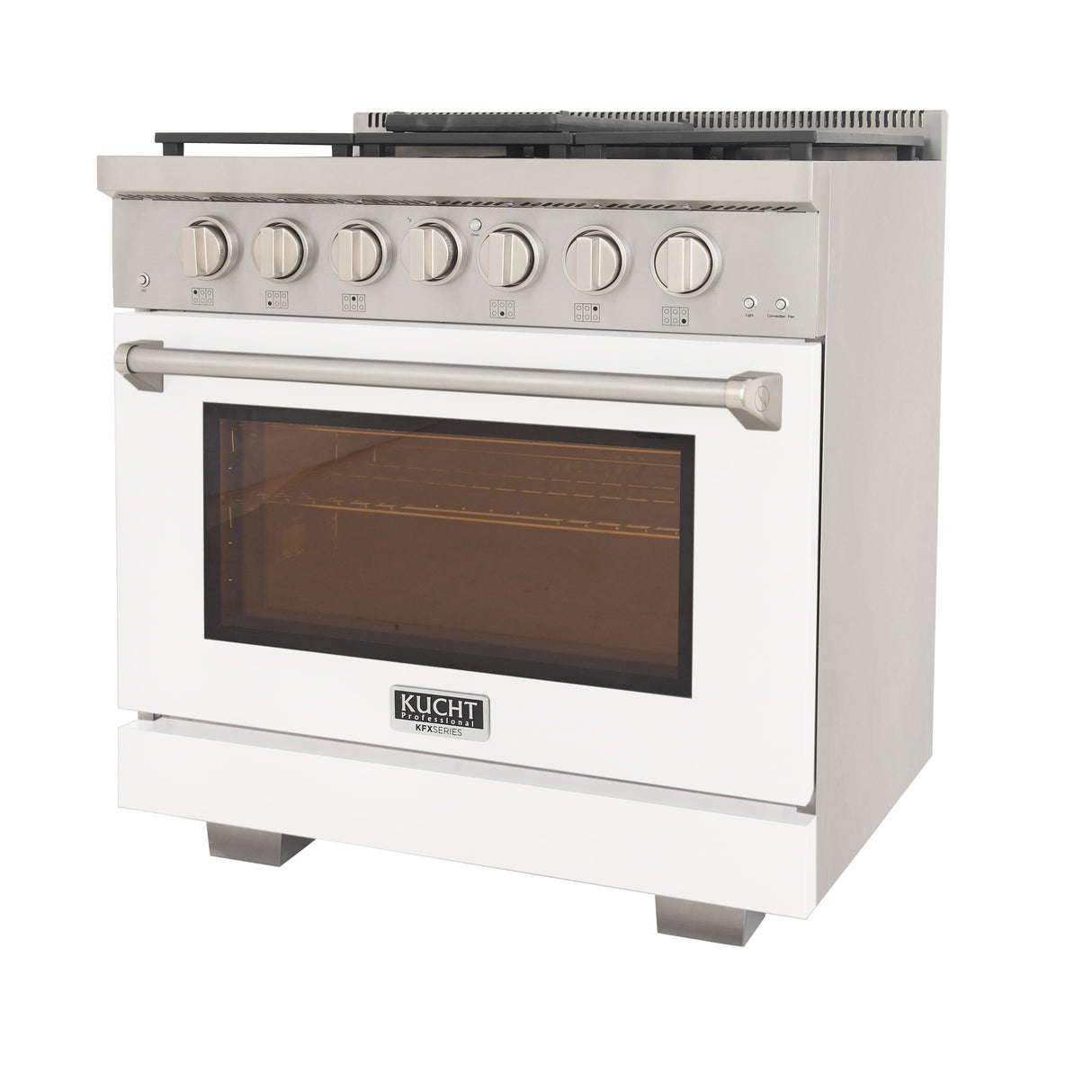 KUCHT Professional 36 in. 5.2 cu. ft. Propane Gas Range and Convection Oven with True Simmer Burners