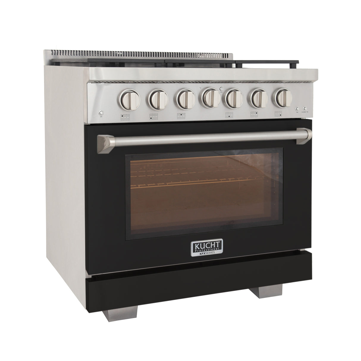 KUCHT Professional 36 in. 5.2 cu. ft. Natural Gas Range with Sealed Burners and Convection Oven