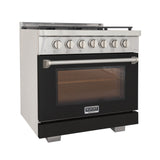 KUCHT Professional 36 in. 5.2 cu. ft. Propane Gas Range with Sealed Burners and Convection Oven