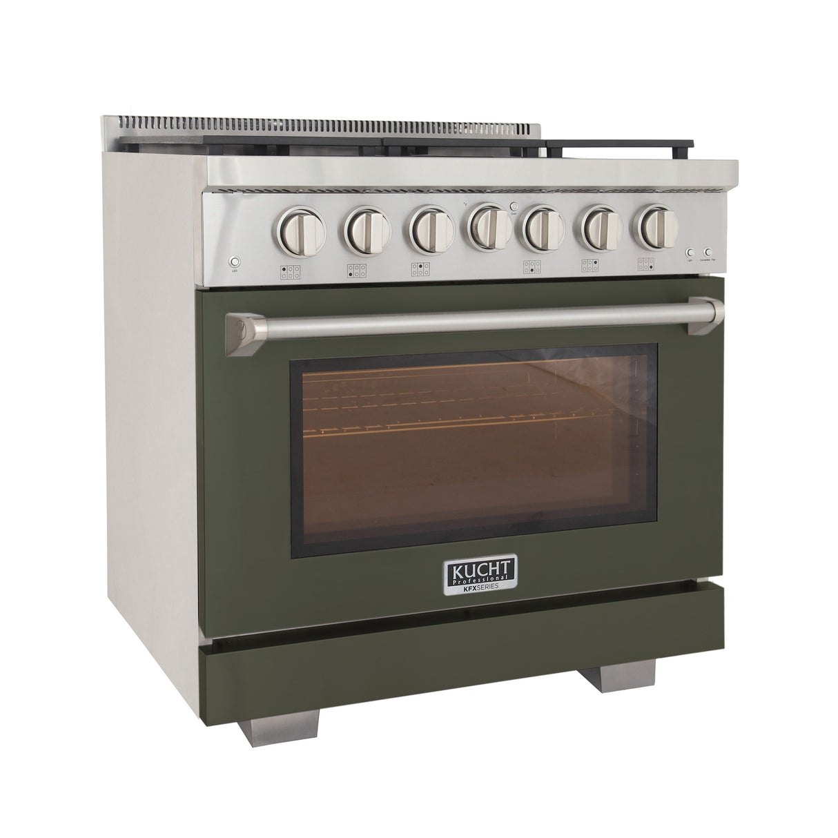 KUCHT Professional 36 in. 5.2 cu. ft. Natural Gas Range with Sealed Burners and Convection Oven