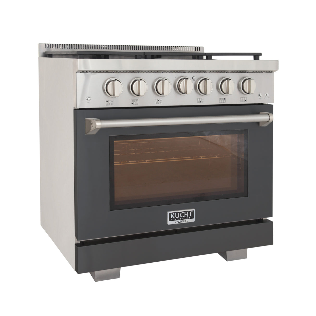 KUCHT Professional 36 in. 5.2 cu. ft. Natural Gas Range with Sealed Burners and Convection Oven