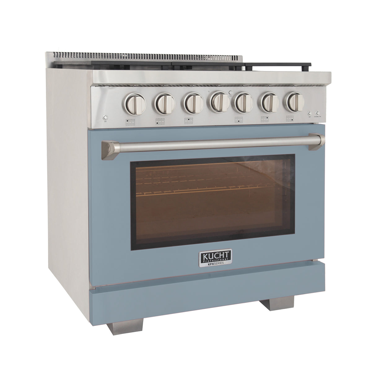 KUCHT Professional 36 in. 5.2 cu. ft. Propane Gas Range and Convection Oven with True Simmer Burners