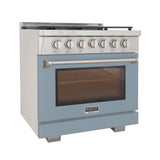 KUCHT Professional 36 in. 5.2 cu. ft. Natural Gas Range and Convection Oven with True Simmer Burners