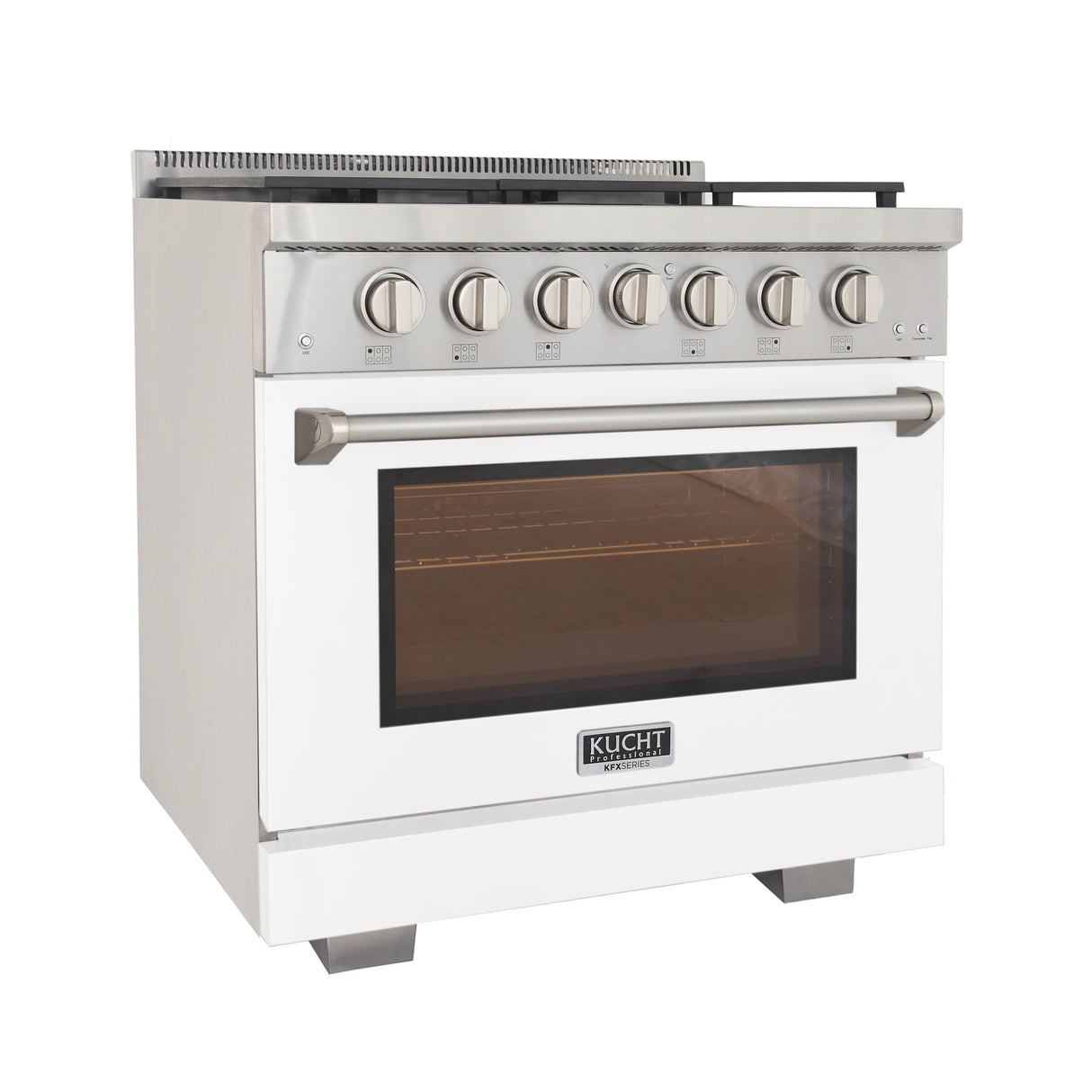 KUCHT Professional 36 in. 5.2 cu. ft. Propane Gas Range and Convection Oven with True Simmer Burners