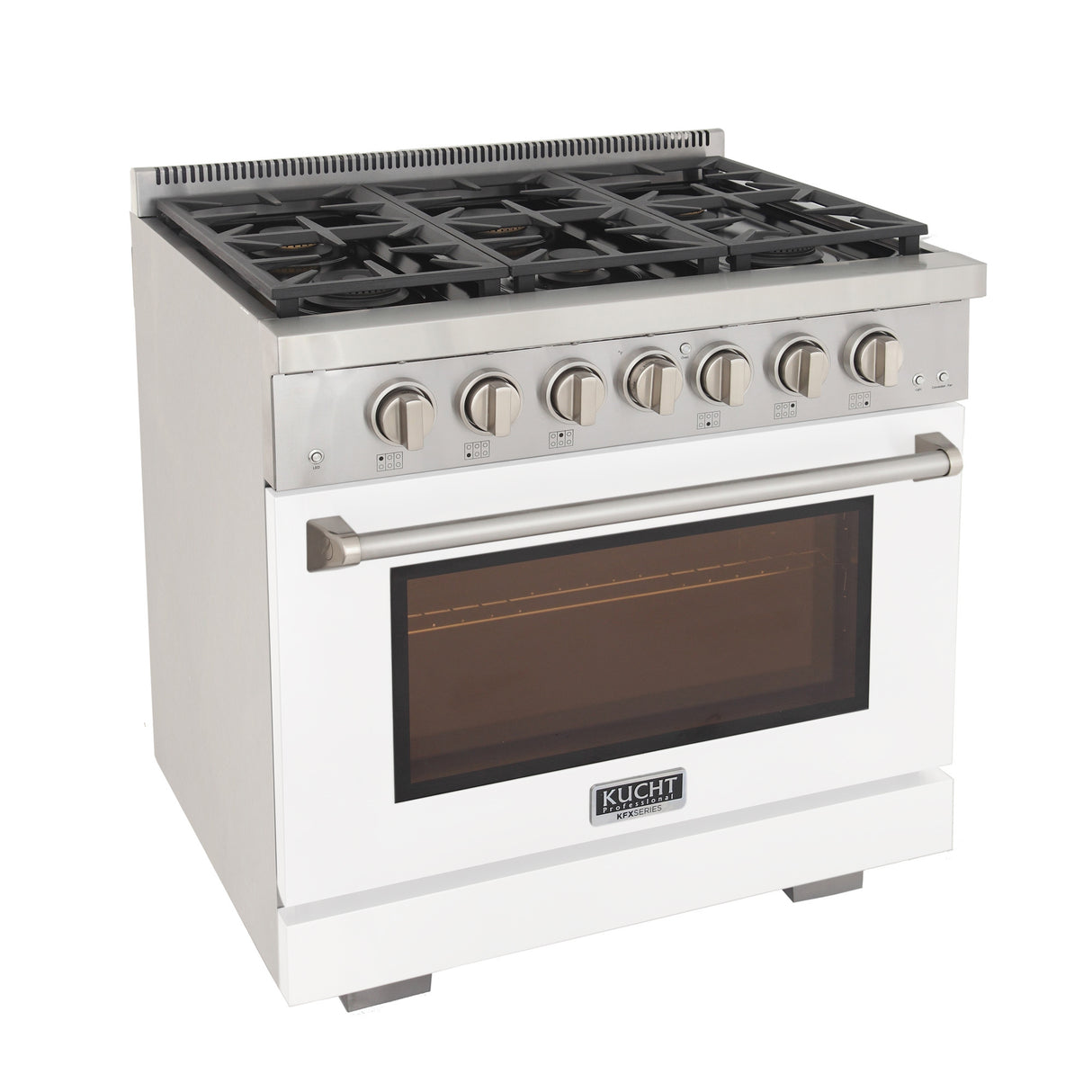 KUCHT Professional 36 in. 5.2 cu. ft. Propane Gas Range with Sealed Burners and Convection Oven