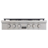 KUCHT Professional 36 in. Natural Gas Range Top with Sealed Burners in Stainless Steel