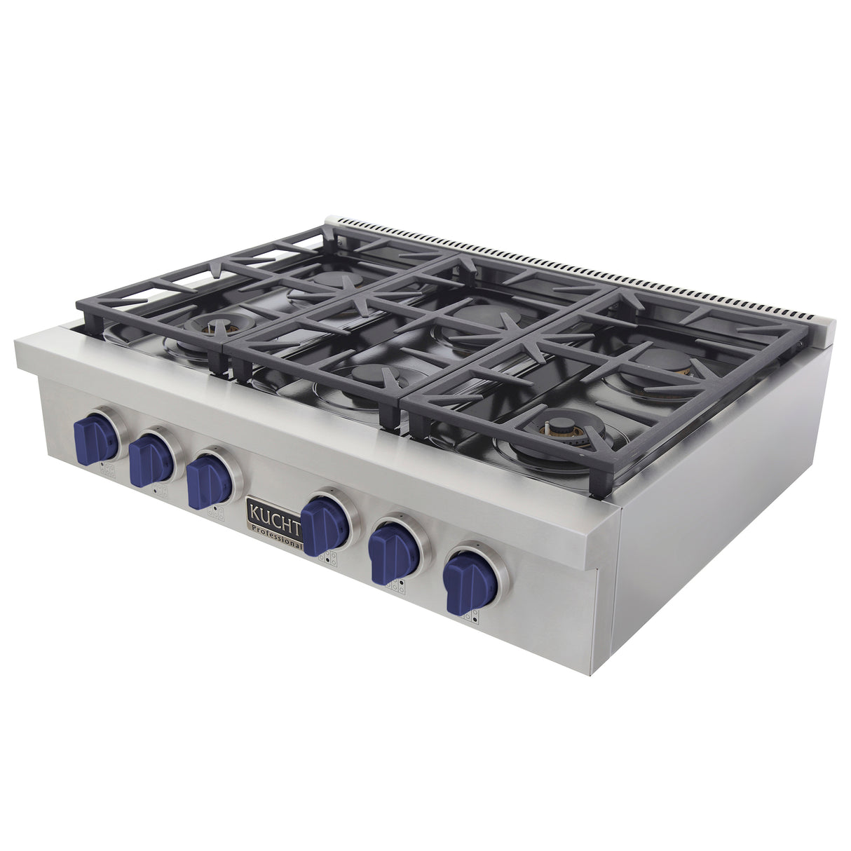 KUCHT Professional 36 in. Natural Gas Range Top with Sealed Burners in Stainless Steel