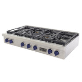 KUCHT Professional 48 in. ft Propane Gas Range Top with Sealed Burners in Stainless Steel