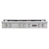 KUCHT Professional 48 in. Natural Gas Range Top with Sealed Burners in Stainless Steel