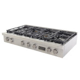 KUCHT Professional 48 in. ft Propane Gas Range Top with Sealed Burners in Stainless Steel