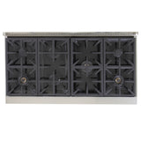 KUCHT Professional 48 in. ft Propane Gas Range Top with Sealed Burners in Stainless Steel