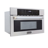 Kucht 30 in. 1 6 cu. ft. Stainless Steel Air Fryer and Convection Built In Microwave