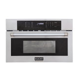 Kucht 30 in. 1 6 cu. ft. Stainless Steel Air Fryer and Convection Built In Microwave