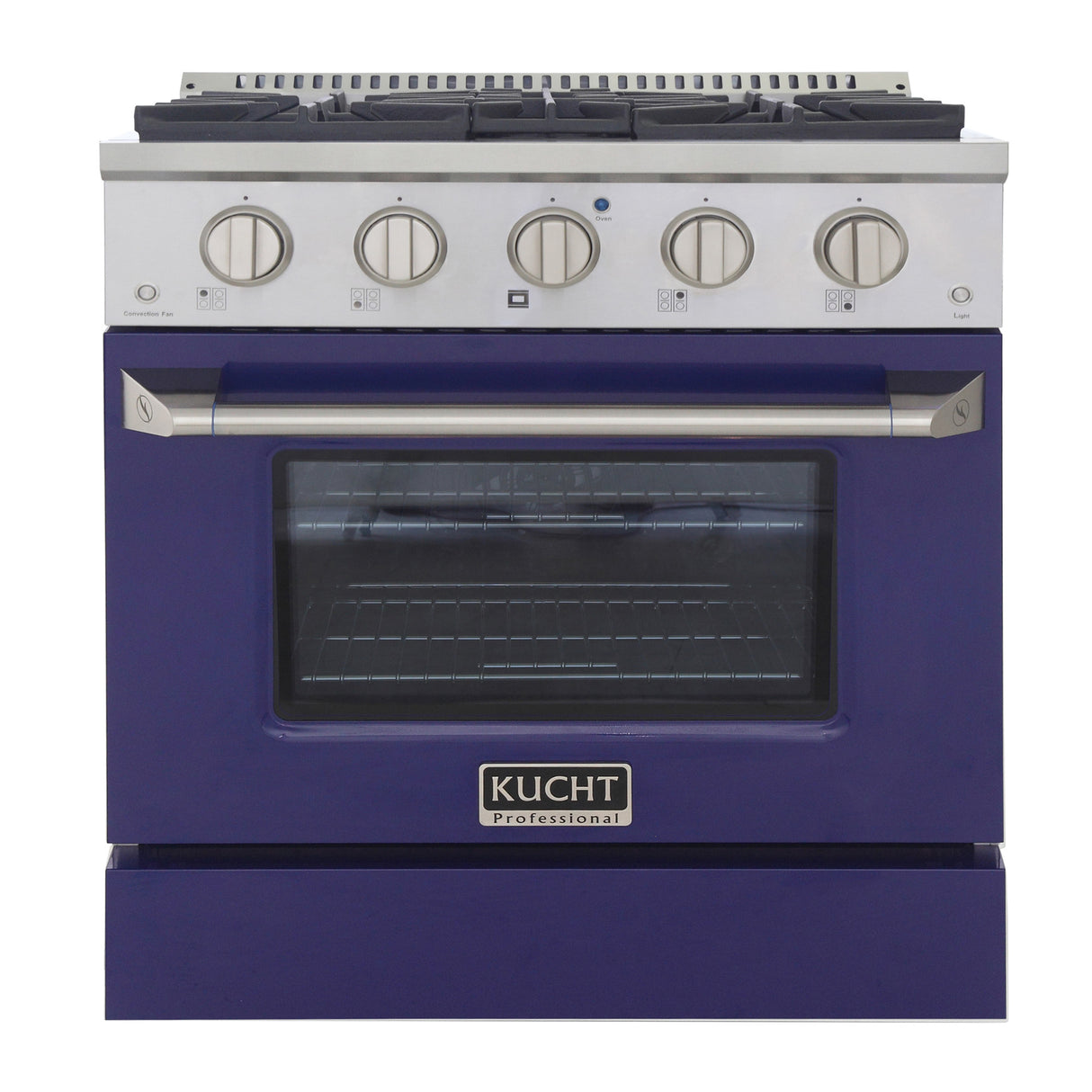 KUCHT Professional 30 in. 4.2 cu. ft. Natural Gas Range with Sealed Burners and Convection Oven in Stainless Steel