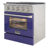 KUCHT Professional 30 in. 4.2 cu. ft. Natural Gas Range with Sealed Burners and Convection Oven in Stainless Steel