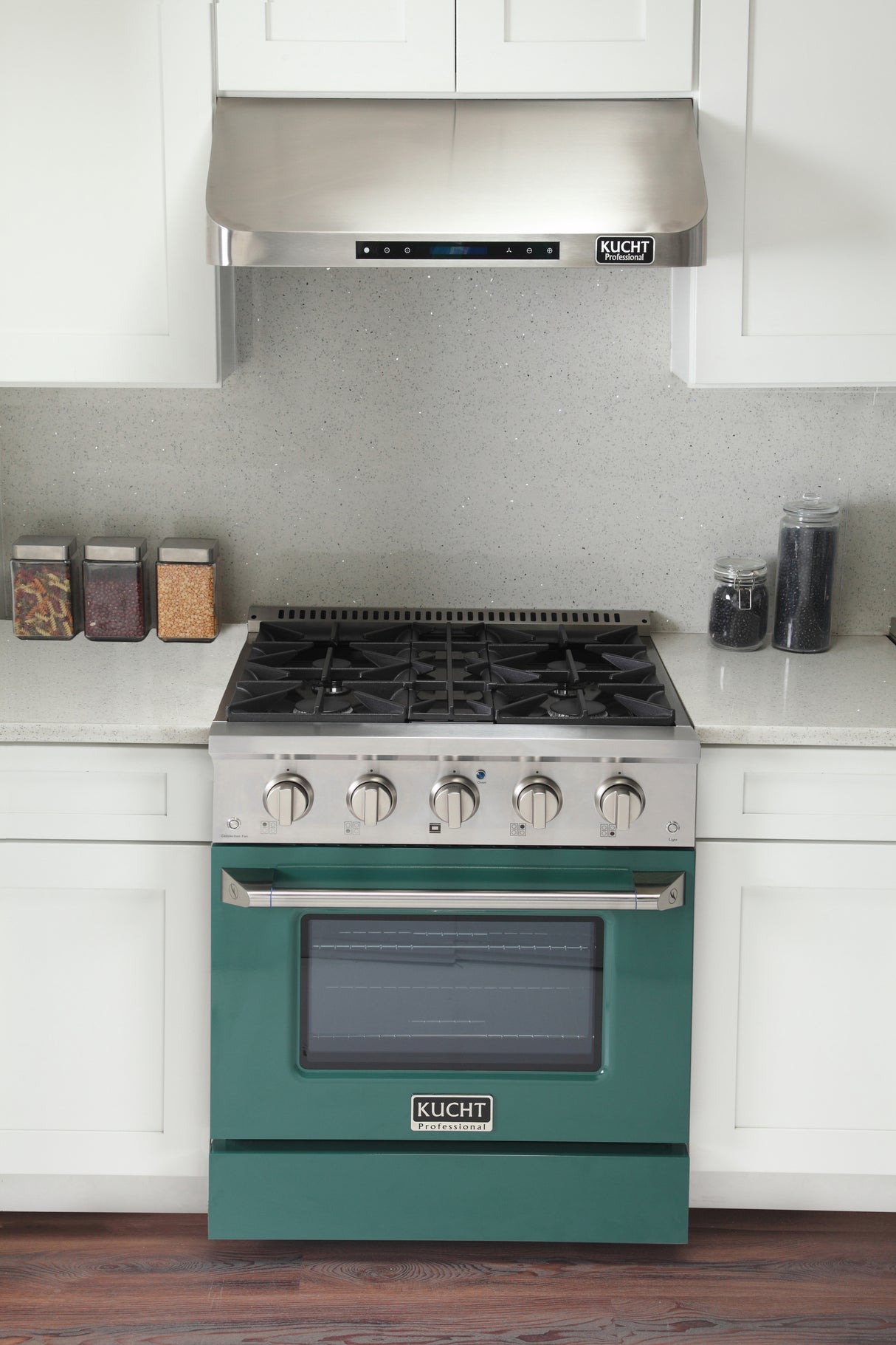 KUCHT Professional 30 in. 4.2 cu. ft. Propane Gas Range with Sealed Burners and Convection Oven in Stainless Steel