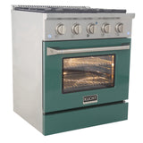 KUCHT Professional 30 in. 4.2 cu. ft. Propane Gas Range with Sealed Burners and Convection Oven in Stainless Steel