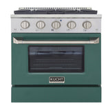KUCHT Professional 30 in. 4.2 cu. ft. Dual Fuel Range for Natural Gas with Sealed Burners and Convection Oven in Stainless Steel