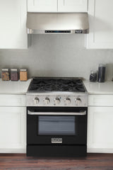 KUCHT Professional 30 in. 4.2 cu. ft. Propane Gas Range with Sealed Burners and Convection Oven in Stainless Steel