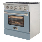 KUCHT Professional 30 in. 4.2 cu. ft. Propane Gas Range with Sealed Burners and Convection Oven in Stainless Steel