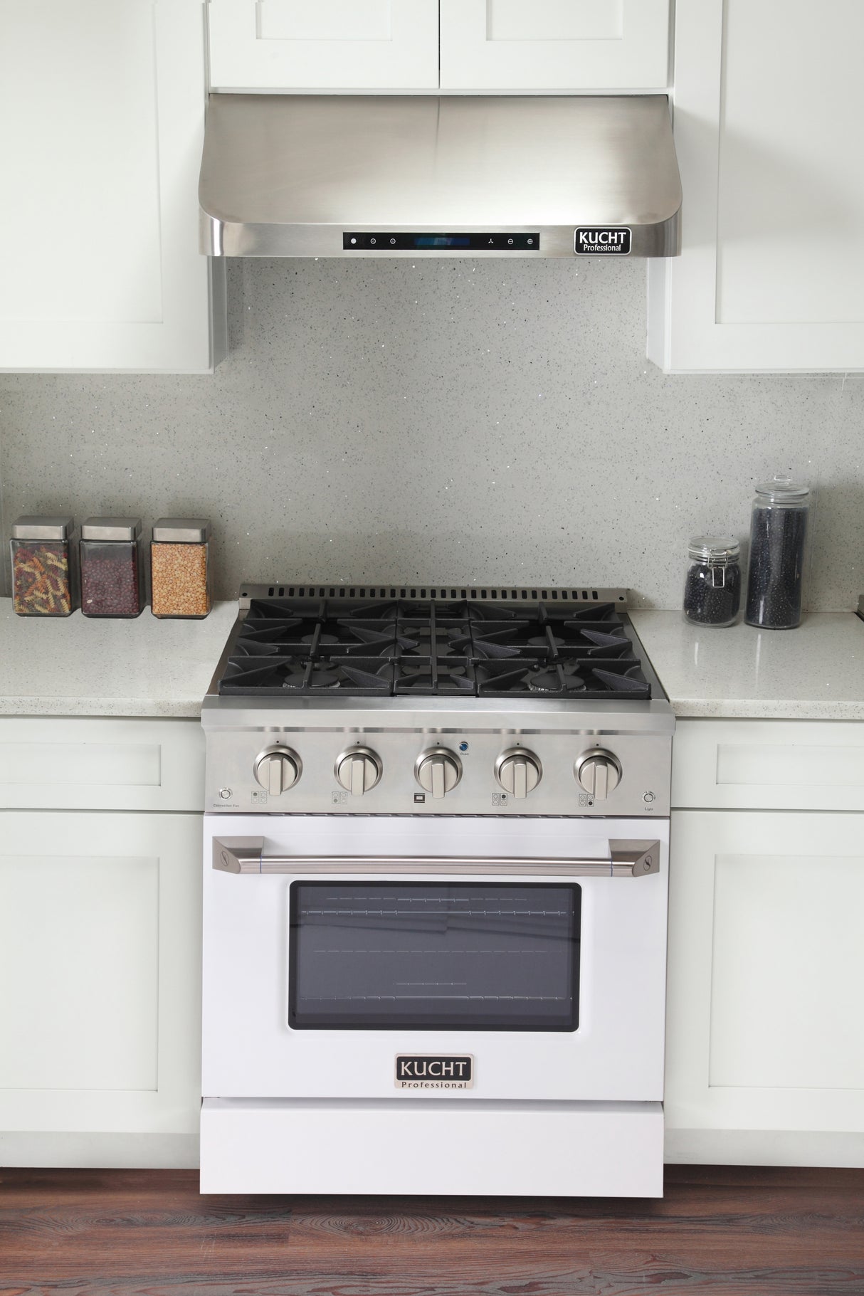 KUCHT Professional 30 in. 4.2 cu. ft. Propane Gas Range with Sealed Burners and Convection Oven in Stainless Steel