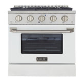 KUCHT Professional 30 in. 4.2 cu. ft. Dual Fuel Range for Propane Gas with Sealed Burners and Convection Oven in Stainless Steel