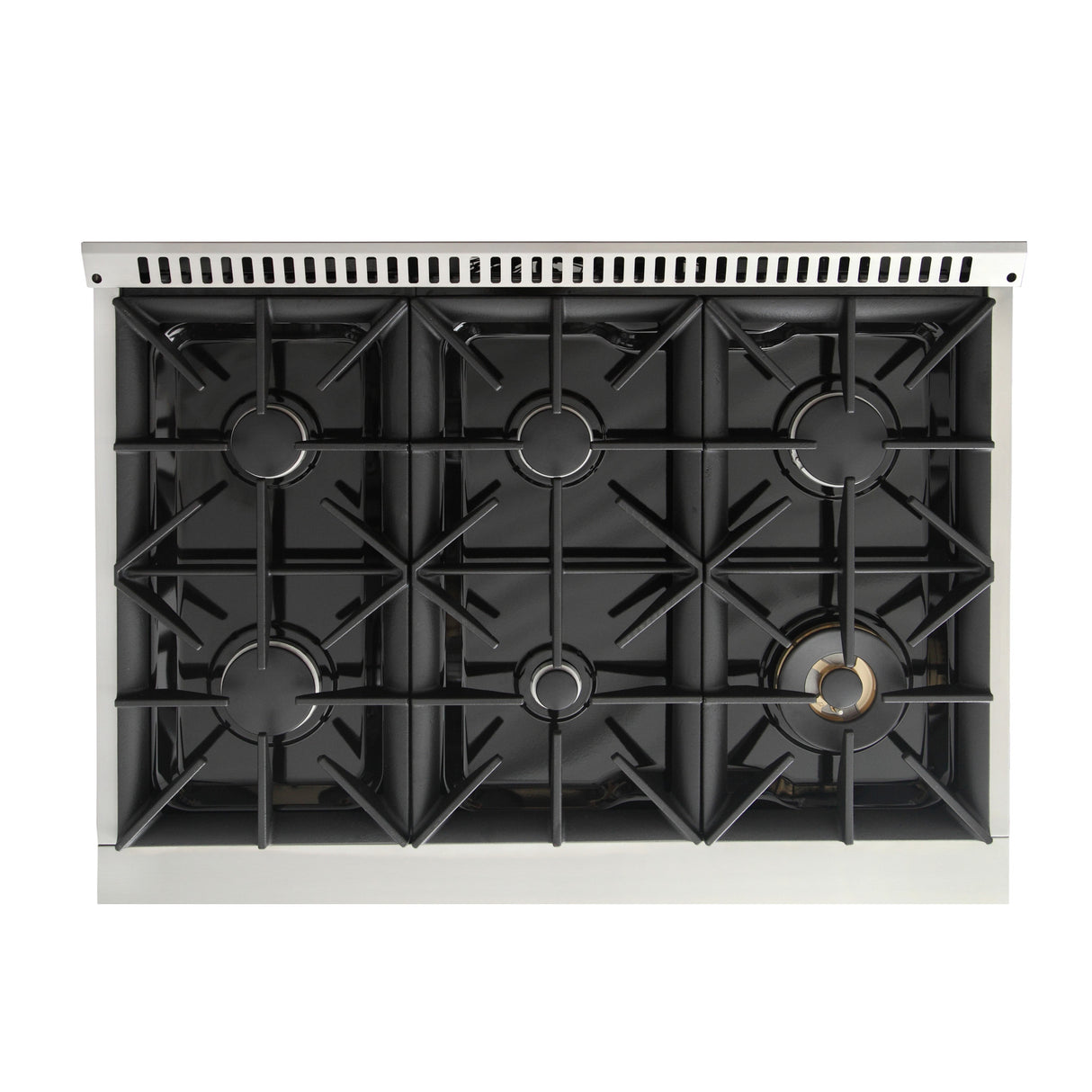 KUCHT Professional 36 in. 5.2 cu. ft. Propane Gas Range with Sealed Burners and Convection Oven in Stainless Steel