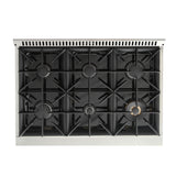 KUCHT Professional 36 in. 5.2 cu. ft. Natural Gas Range with Sealed Burners and Convection Oven in Stainless Steel