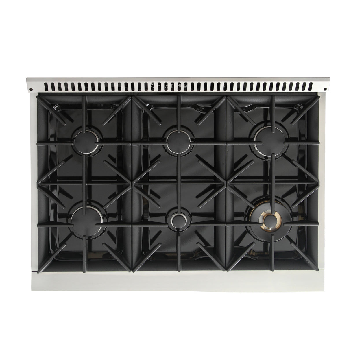 KUCHT Professional 36 in. 5.2 cu. ft. Propane Gas Range with Sealed Burners and Convection Oven in Stainless Steel