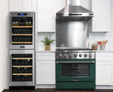 KUCHT Professional 36 in. 5.2 cu. ft. Propane Gas Range with Sealed Burners and Convection Oven in Stainless Steel