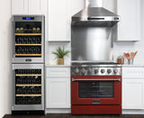 KUCHT Professional 36 in. 5.2 cu. ft. Propane Gas Range with Sealed Burners and Convection Oven in Stainless Steel